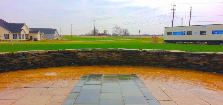 Natural Seat Wall and Slab Patio