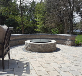 Backyard Patio, Smokeless Fire pit and Steps