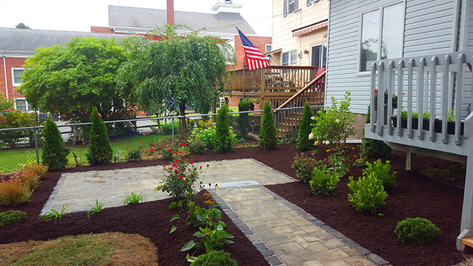 Small backyard patio