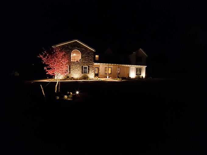 Landscape Lighting – Full Front Landscape Makeover