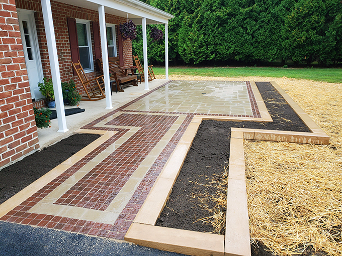 Raised Front Entry Patio