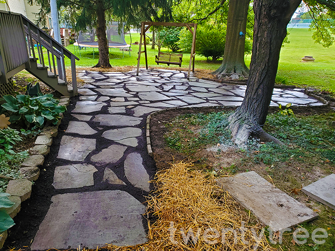 Natural Flagstone Outdoor Space